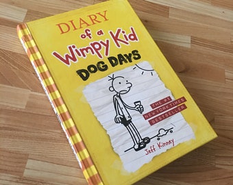 Hollow Book Diary of a Wimpy Kid Dog Days Secret Stash Compartment Box for Office or Home