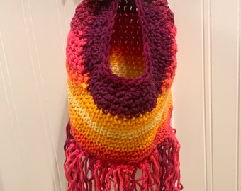 Crochet LARGE Yip Yip Alien Martian Sesame Street Hanging Storage Bag