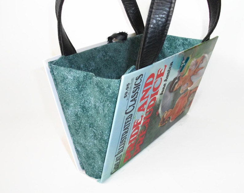 Book Purse Jane Austen Pride and Prejudice Book Handbag, Altered Recycled Book, Handmade Clutch image 2