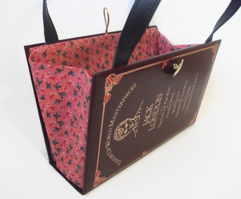 Book Purse Jack London Book Handbag Upcycled Book Bag Vintage Trendy