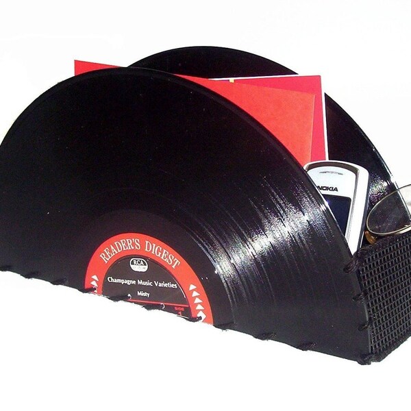 Vintage Vinyl Record Storage Container Aufzeichnung Album Vintage Home Decor Büroaccessoires