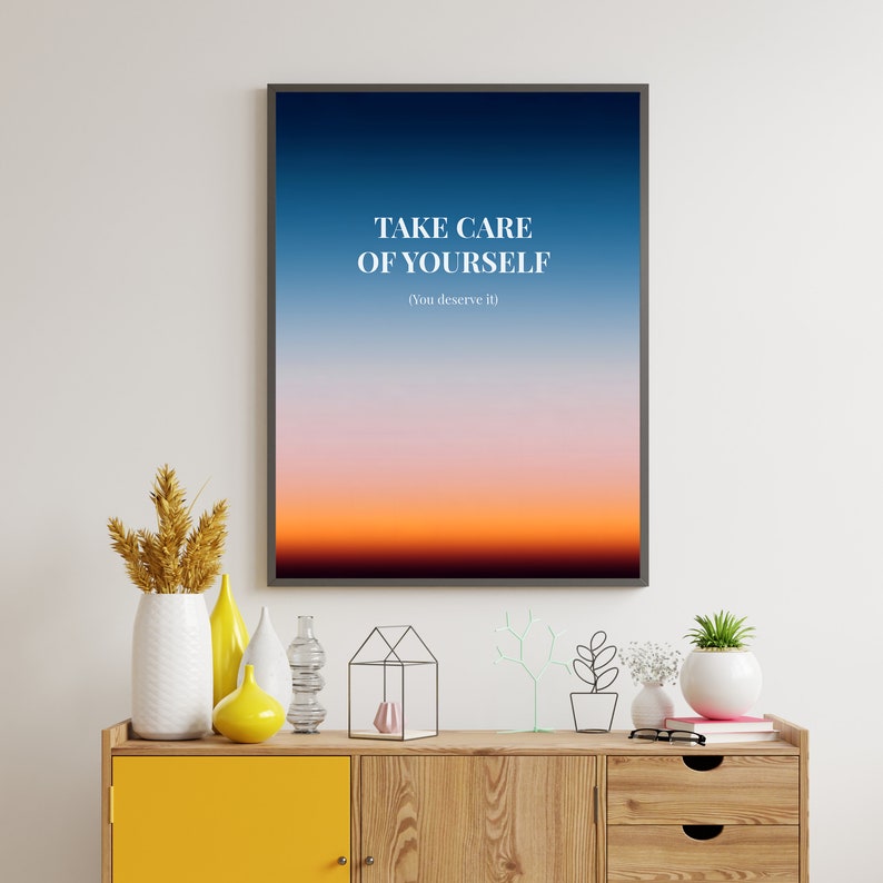 Mental Health Motivational Art, Self Improvement Posters, Growth