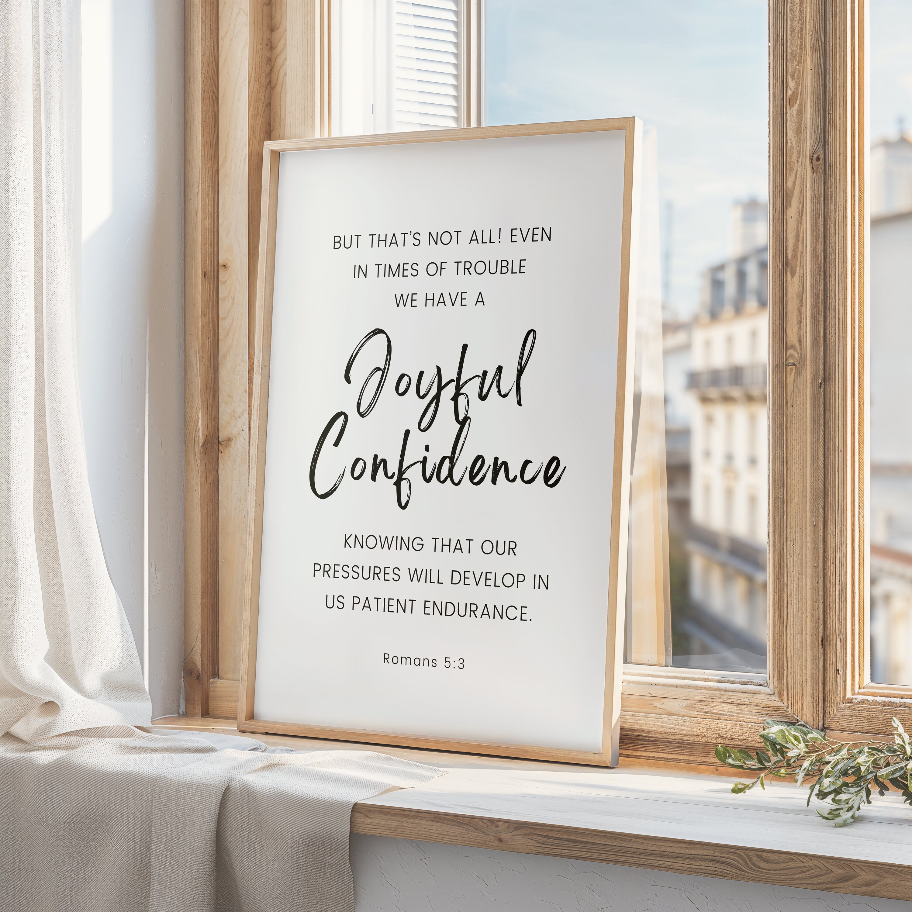 Bible Verse Wall Art, Romans 5:3 Suffering Produces Perseverance ...