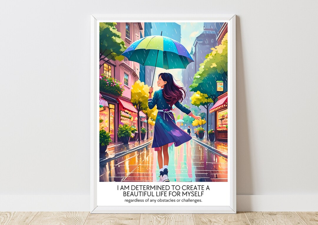 Mental Health Motivational Art, Self Improvement Posters, Growth