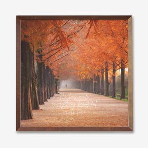 Arte de pared cristiano, decoración cristiana para el hogar en otoño, póster con versículo bíblico de otoño, Él hizo todo hermoso en su tiempo, impresión artística de las Escrituras