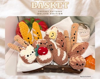 Bread Basket Bundle | 7 Kinds of Bread | 7 Crochet Patterns