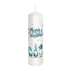 Christmas candle Merry Christmas model gnome - Christmas decoration - Christmas - Advent candle - gift candle - Christmas