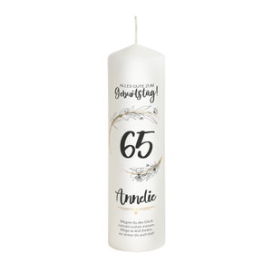 Birthday candle number personalized - Model Annelie - Birth - Gift - Birthday present - Candle for birthday - Children
