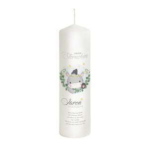 Mourning candle for star children - donkey personalized - model star - gift candle - memory of the deceased - mourning candle