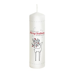 Christmas candle reindeer model reindeer playful - Christmas decoration - Christmas - Advent candle - gift candle - Christmas