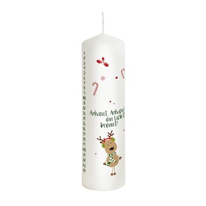 Christmas candle Advent calendar model moose - Christmas decoration - Christmas - Advent candle - gift candle - Christmas