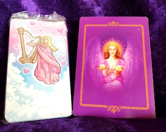 Oráculo de Mensajes del Corazón de Ángel y Oráculo de Guía Diaria / 2 Barajas / COMO NUEVO