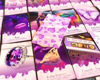 Lavender Love Dreams Oracle Deck | Soulmates | Everyday Life | Dream Interpretations | 53 Cards | FREE Guidebook