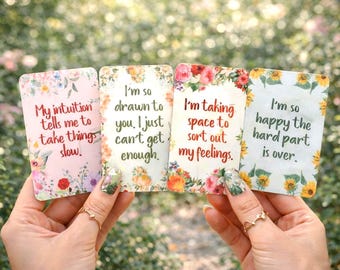 Endless Love Messages Oracle Deck: Floral Design, Twin Flames & Soulmates | 53 Cards | NEW