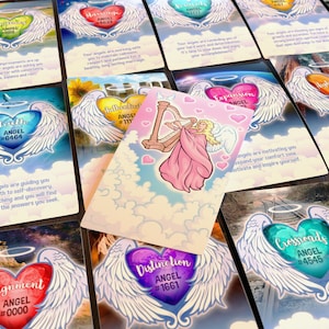 BINNENKORT MET PENSIONEREN | Angel Heart Messages Oracle-deck | Numerologie | Opgestegen meesters | Zegeningen | Begeleiding | Soulmates | Empowerment | 53 kaarten