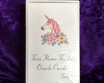 Oráculo de las Verdades de las Llamas Gemelas / Agotado / Guía para la Conexión del Amor y el Alma / 54 Cartas / NUEVO