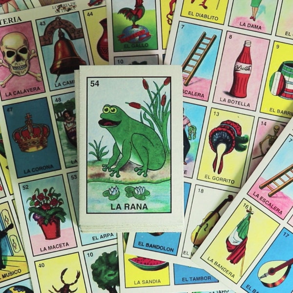 Mexican Bingo Loteria Cards | Divination | Party Game | Vintage | Nostalgia | Fun For Kids & Adults