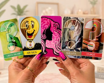 Who? Oracle Deck | Looks | Ages | Personalities | Signs | Interests | Skin Tones | Hair Types | 52 Cards