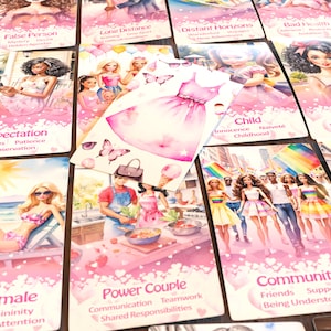 Baby Gal Kipper Orakel Deck | 14 extra Liebeskarten | Einfache Schlüsselwörter | Vielfalt | LGBTQ+ | Glanzoberfläche | 53 Spielkarten