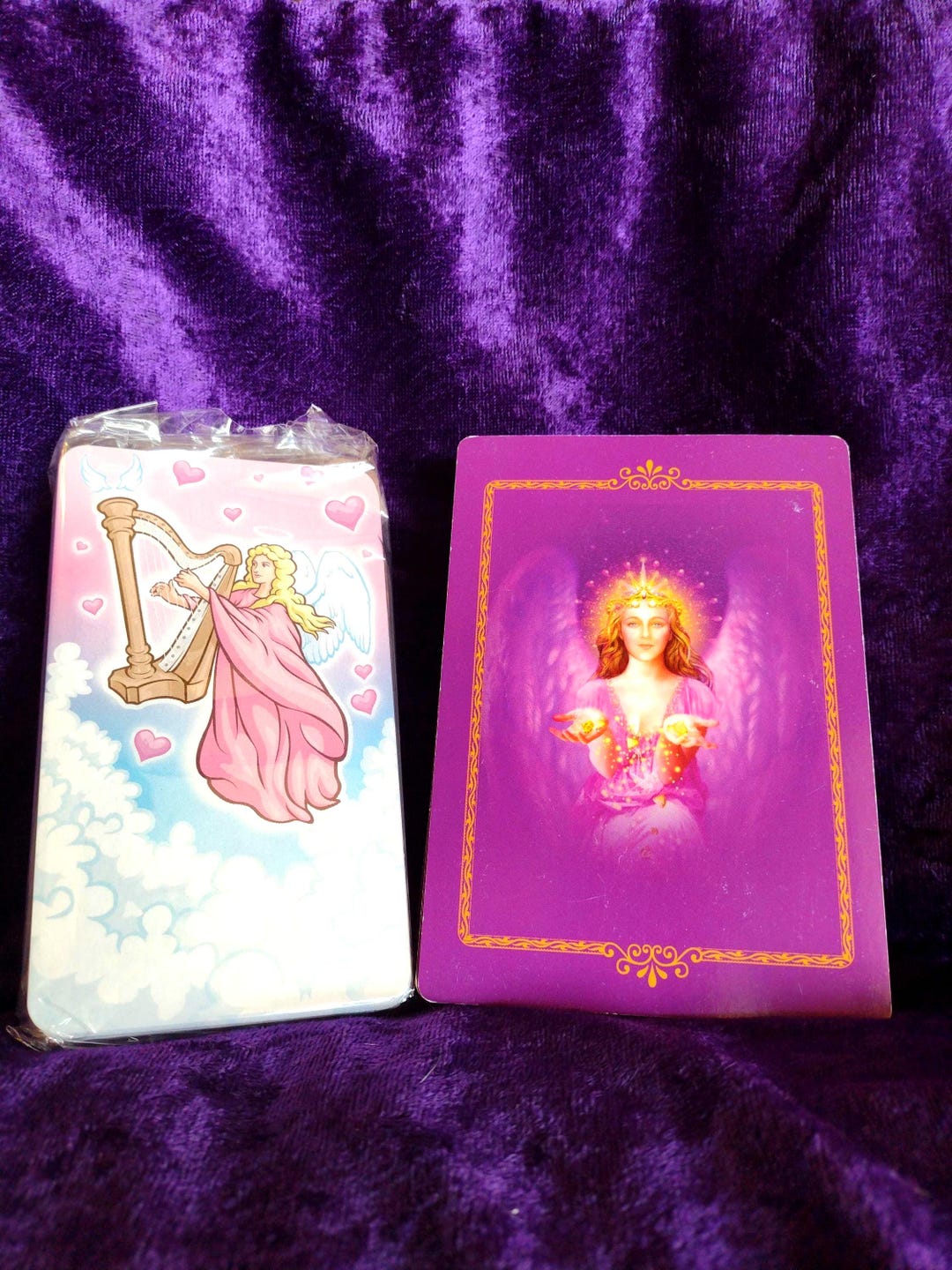 Angel Heart Messages Oracle & Daily Guidance Oracle | 2 Decks