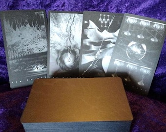 Black Tarot | Rare Find | Black Edges | Guidebook | 78 Cards | LIKE NEW