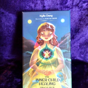 Inner Child Healing Oracle Deck | Kylie Dang | 55-Cards | Out of Print | Sticker & Guidebook | Spiritual Healing Tool | PRE-OWNED