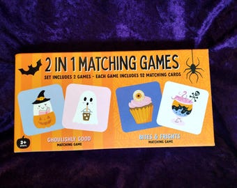 Halloween 2-in-1 Matching Games | 104 Cards | BRAND NEW