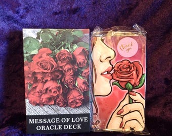 Baraja de cartas oráculo Mensajes de Amor / Caja / 54 cartas / USADO