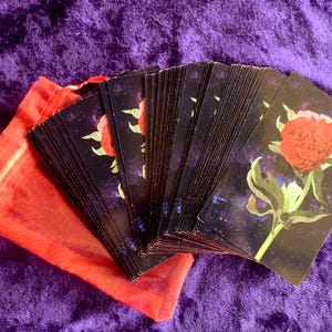 Feminine Pleasure Deck | 49 Cards | Empowerment | Assorted Flowers | PRE-OWNED