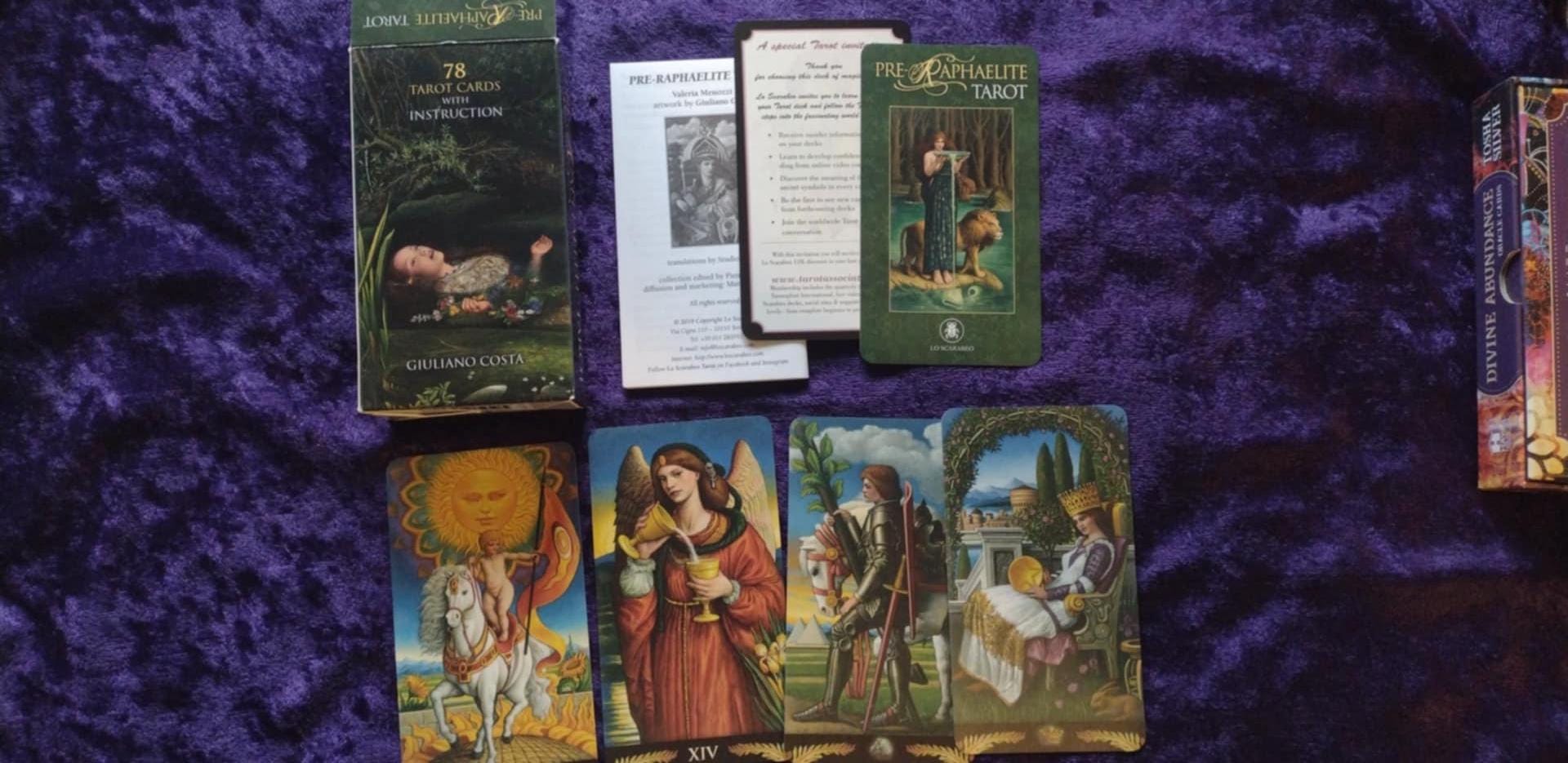 Pre Raphaelite Box Pre-raphaelite Tarot | 78 Cards | Guidebook & Box | LIKE NEW - Etsy