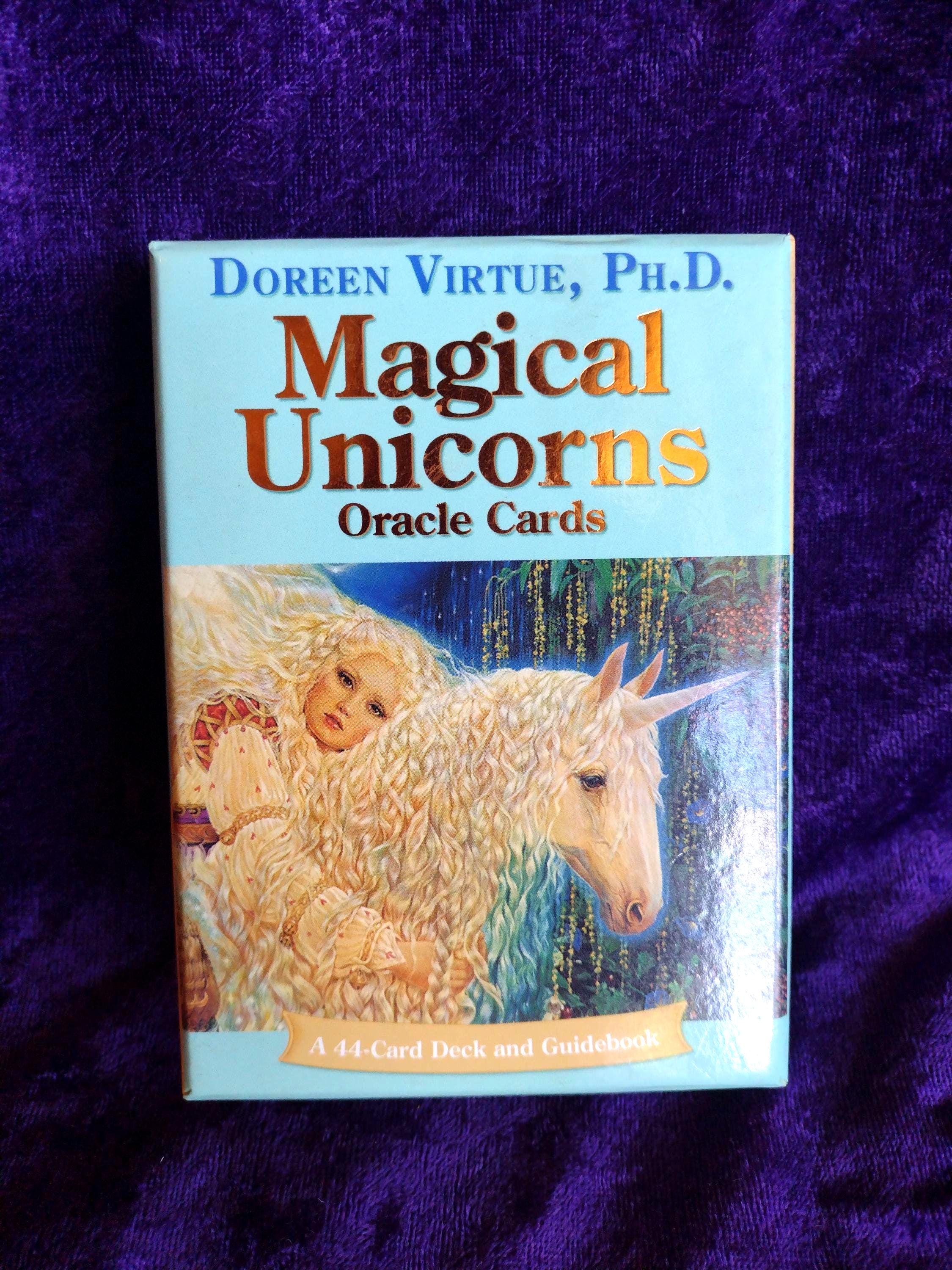 Magical Unicorns Oracle Cards | 44 Cards | Gold Edges | Guidebook