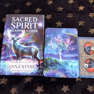 Sacred Spirit Oracle | Edged in Blue Markers | Guidebook | PRE-OWNED