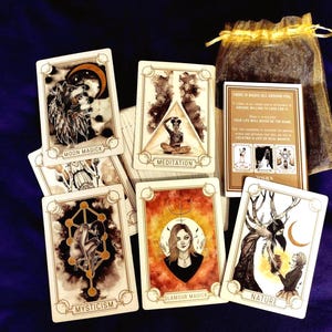 The Magick & Mediums Oracle Deck | Guidebook | | No Box | 45 Cards | PRE-OWNED