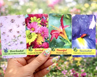 Feelings In Bloom Oracle Deck: Love & Relationships | Floral Design | 53 Cards | NEW