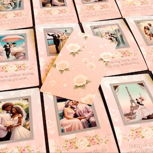 JUBILACIÓN PRONTO / Baraja de oráculo La boda de mis sueños / Mensajes de amor / Colores pastel / Futuro cónyuge / Almas gemelas / Diversidad / LGBQT+ / 53 cartas