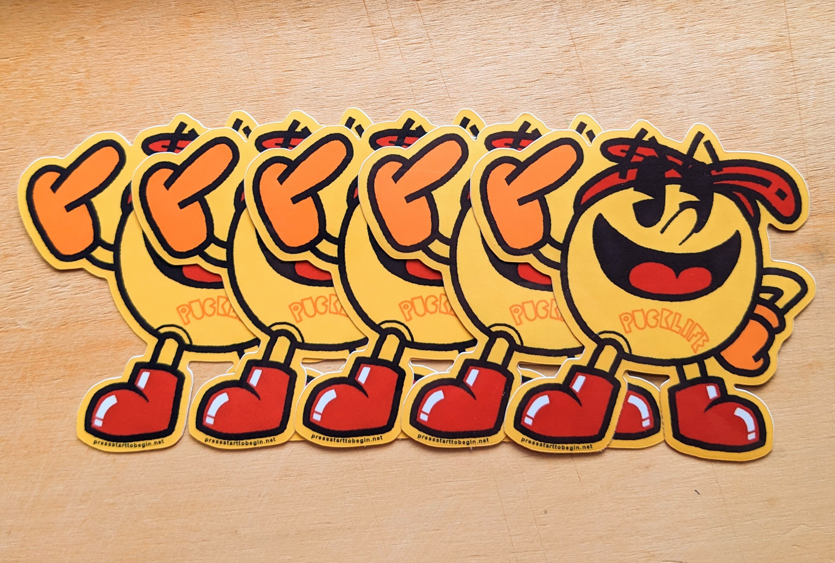 Tupac Man - Die-cut Oldschool Arcade Rap Mashup Vinyl Sticker 3 X