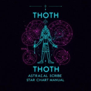 Thoth Egyptian Grimoire: Astrology Scribe Star Chart Manual for Pagan Occult Book, Wicca Whisper, Ancient Gods Guide