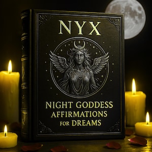 Nyx Nocturne Affirmations | Greek Primordial Night & Cosmos Rituals | PDF Download