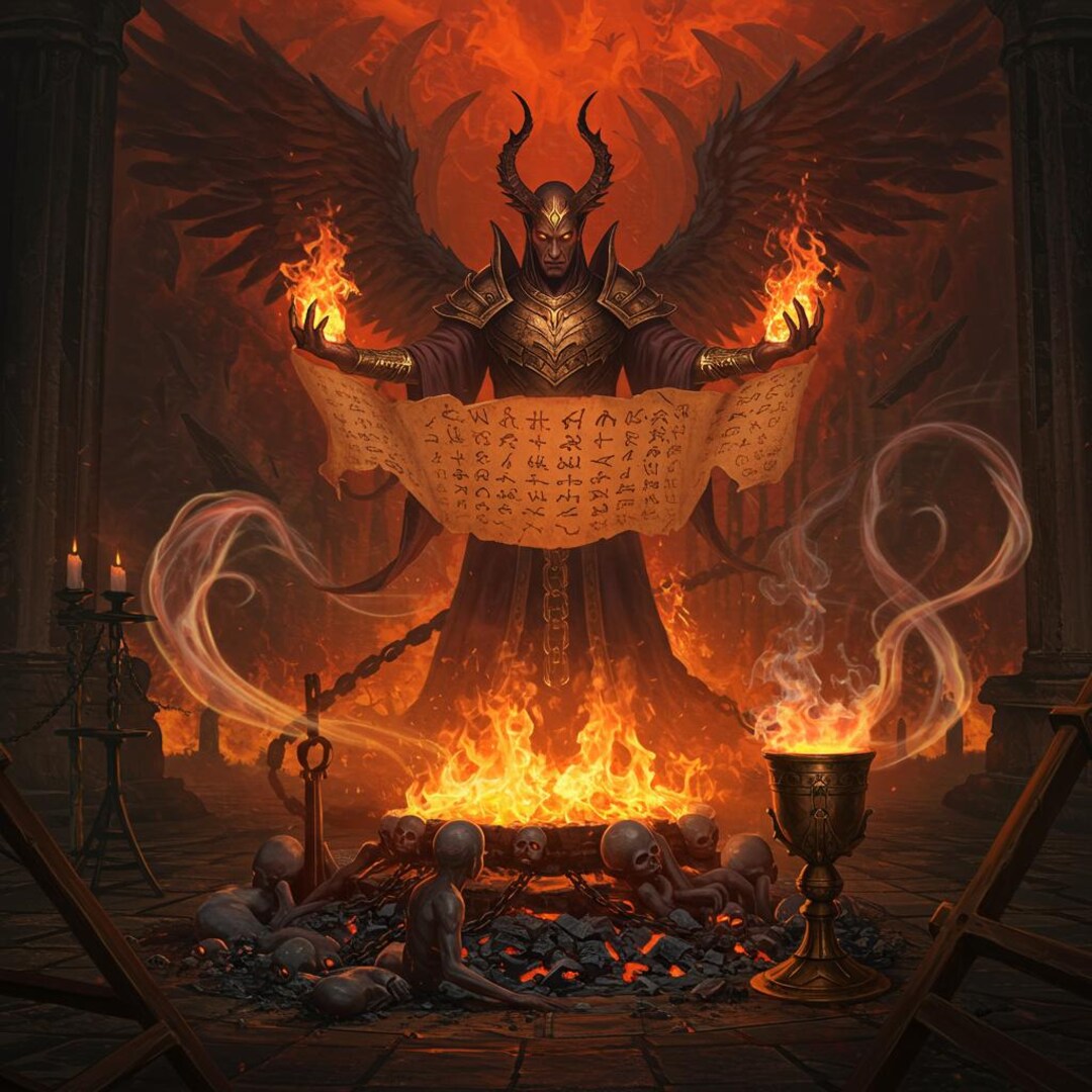 Infernal Rite Lucifer Rite Grimoire | Infernal Oath & Shadow Work Rituals ...