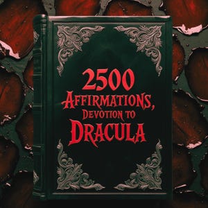 Dracula Affirmations: Vampiric Cult, Explore the Vampire Vlad Dracula, Pagan Vampirism of Dark Arts