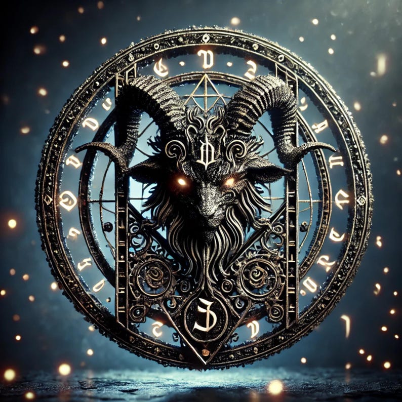 Baphomet Symbols: Occult Symbolism Infernal Book, Pagan Symbols Guide ...