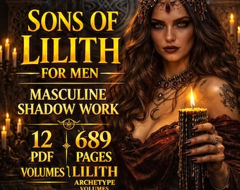 Hijos de Lilith para hombres Paquete de PDF sobre el trabajo con la sombra masculina 12 volumenes del arquetipo de Lilith
