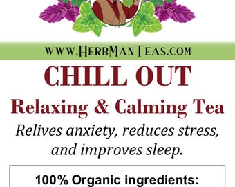 THÉ CALME-RELAXANT éprouvé - Mélange du maître herboriste Khabir - Thé en feuilles biologique moins stressant, meilleur sommeil ; c'est bon Ina