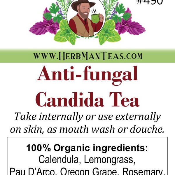 CANDIDA Detox Tea - Proven effective organic tea blend by master herbalist Khabir -anti_fungal