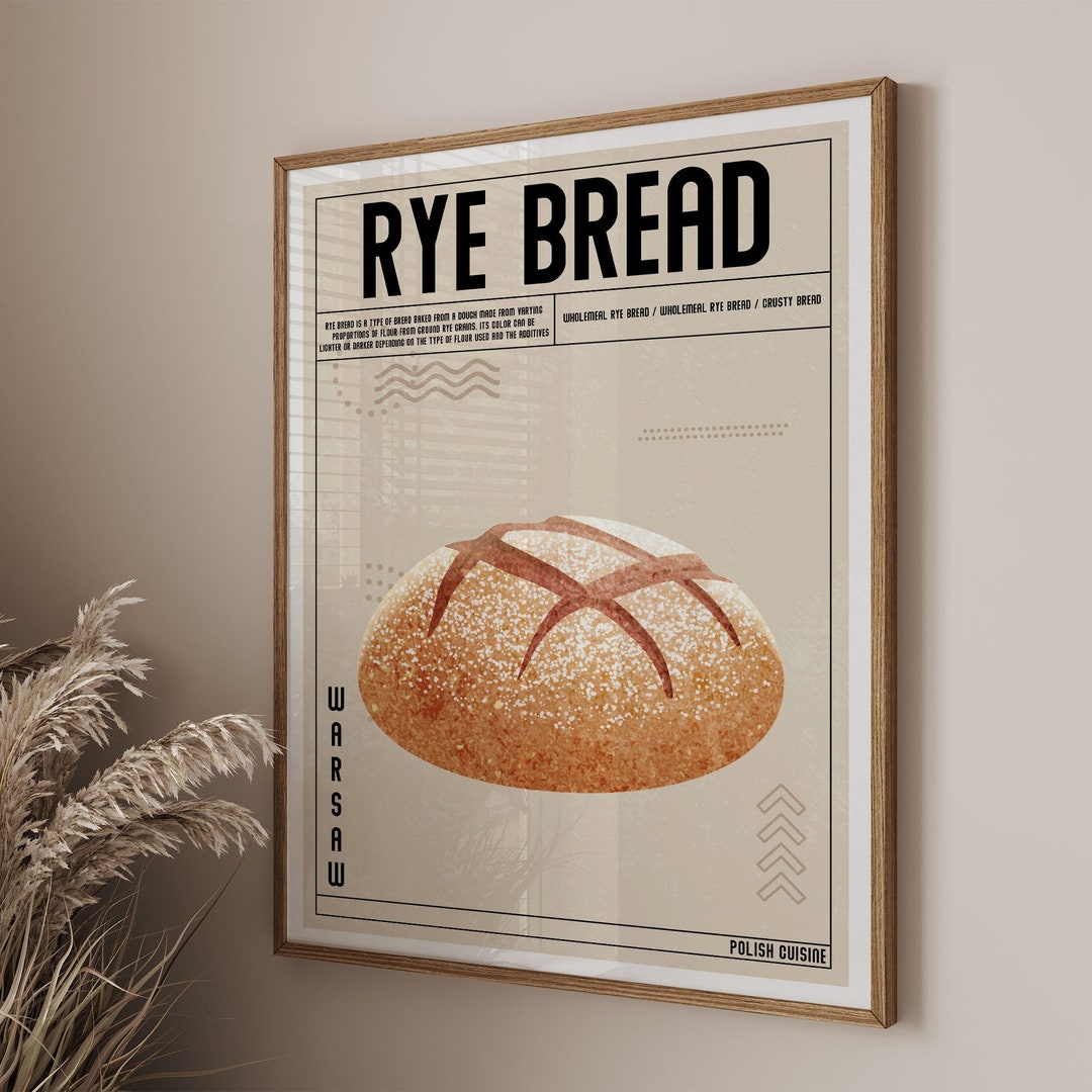Rye Bread Poster World Cuisine Poster Collection Kitchen Poster ...