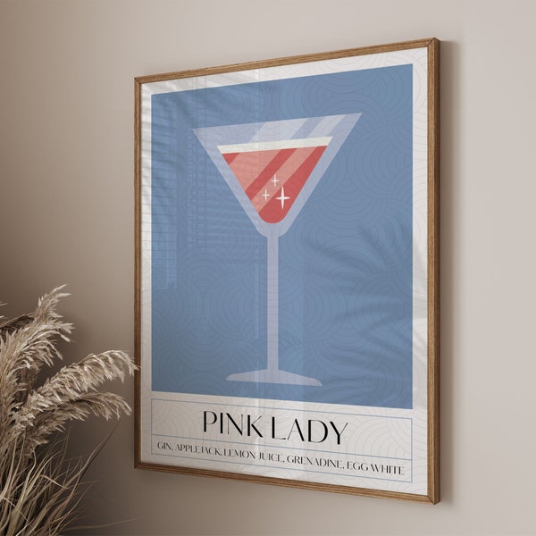 Pinklady Cocktail Poster