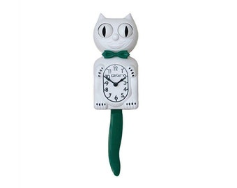 Candy Cane Green Kit Cat Klock clock FREE US SHIPPING