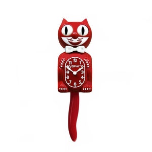 Limited Edtion Space Cherry Red Kit Cat Klock clock FREE US SHIPPING