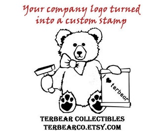 your company logo or art into a custom rubber stamp