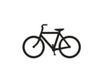 bike stamp bicycle rubber stamp